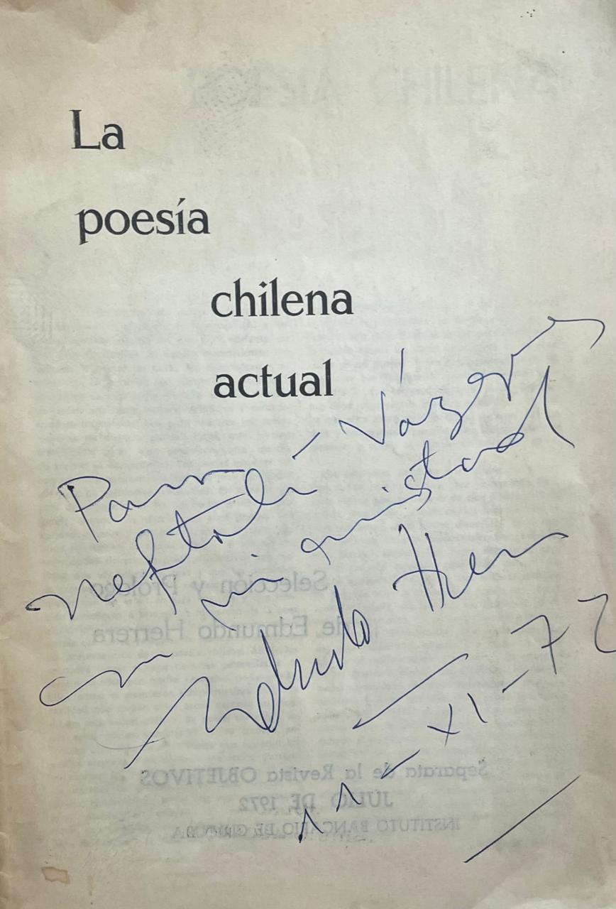 Edmundo Herrera (selección y prologo)	La poesía actual 