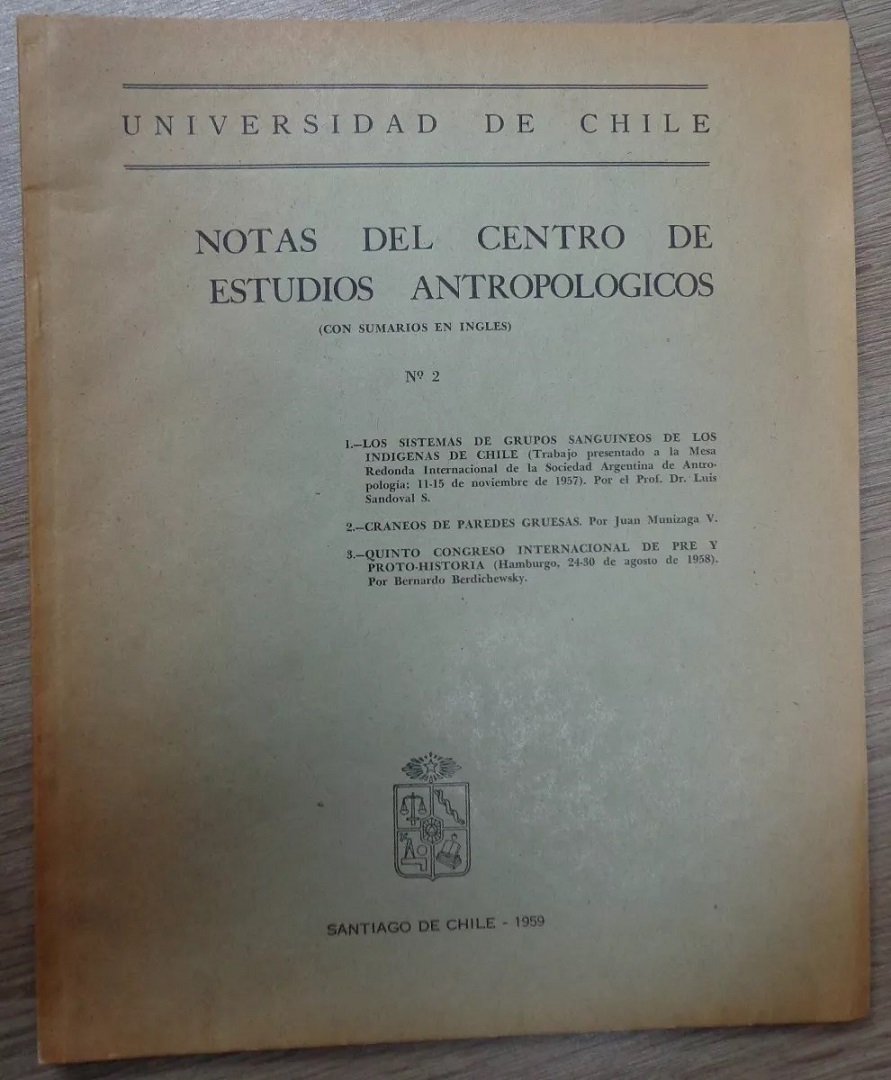 Notas del centro de estudios antropológicos n° 2