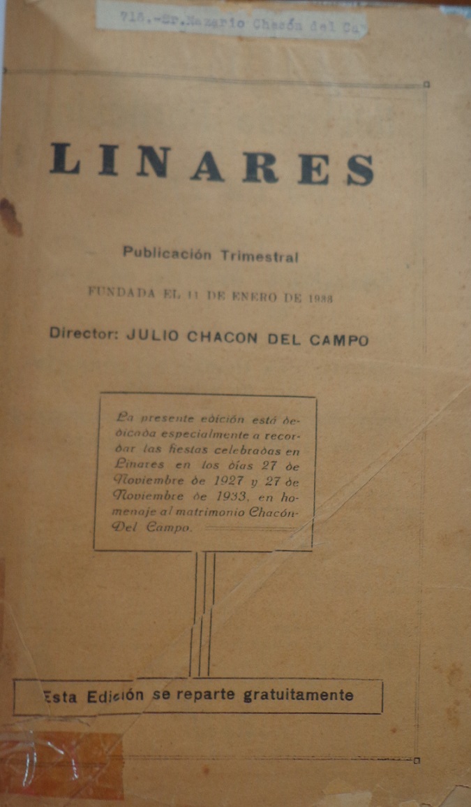 Linares Revista Sociedad Linarense Historia 11 tomos