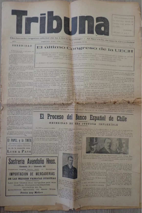 Diario tribuna n° 3, 7, 8 , 9 y 10