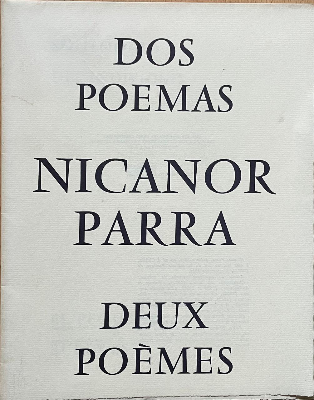 Nicanor Parra 	Dos Poemas- Deux Poèmes 