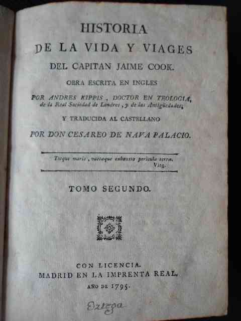 Andres Kippis - Historia de la vida y viages del capitan Jaime Cook 