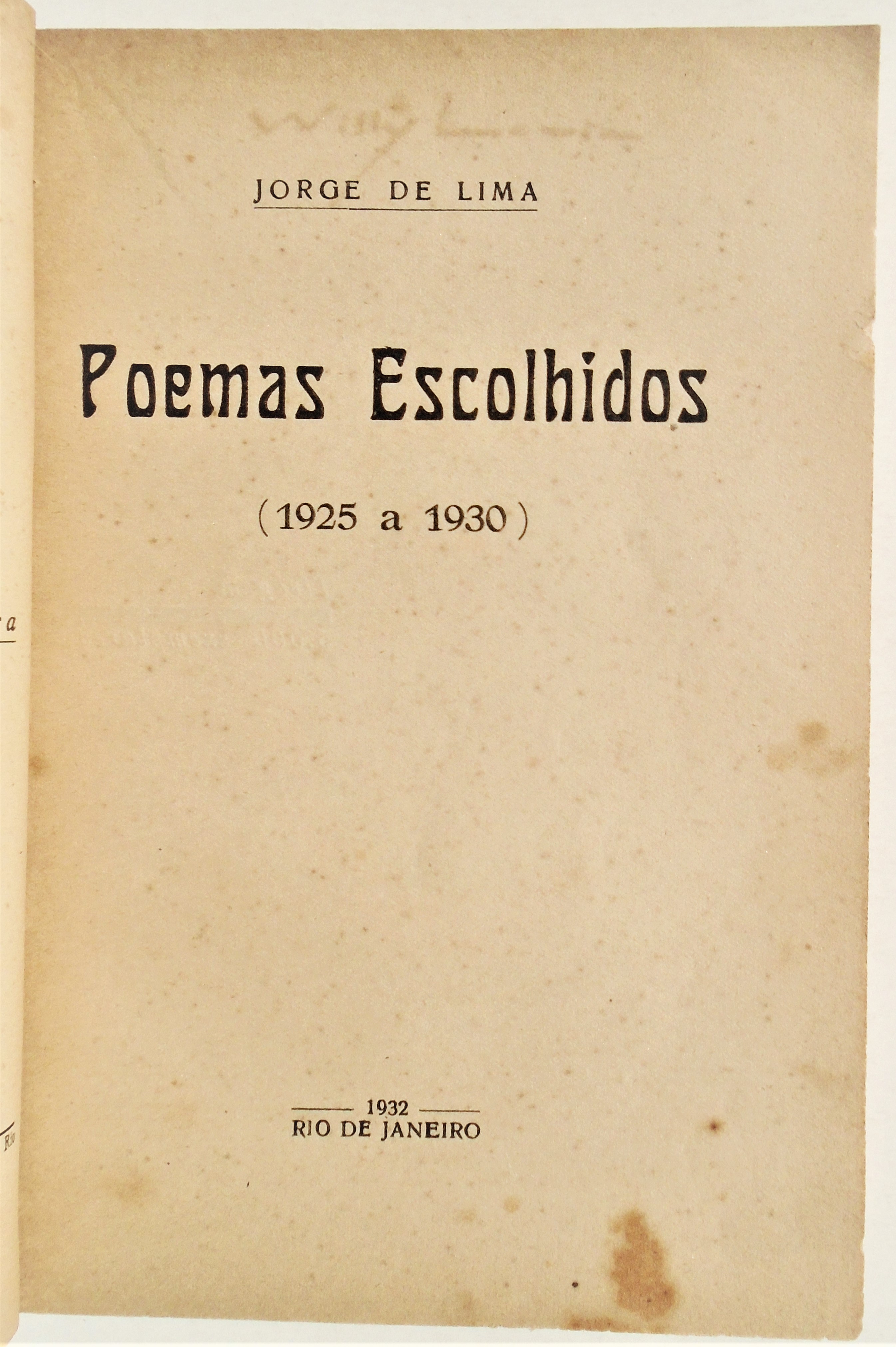 Jorge de Lima - Poemas Escolhidos