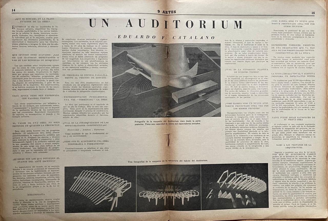 "Paz, Juan Carlos Sartoris, Alberto Obieta, Adolfo de Catalano, Eduardo F. Devoto, Daniel, entre otros "	"9 Artes  (3 números de 4) "