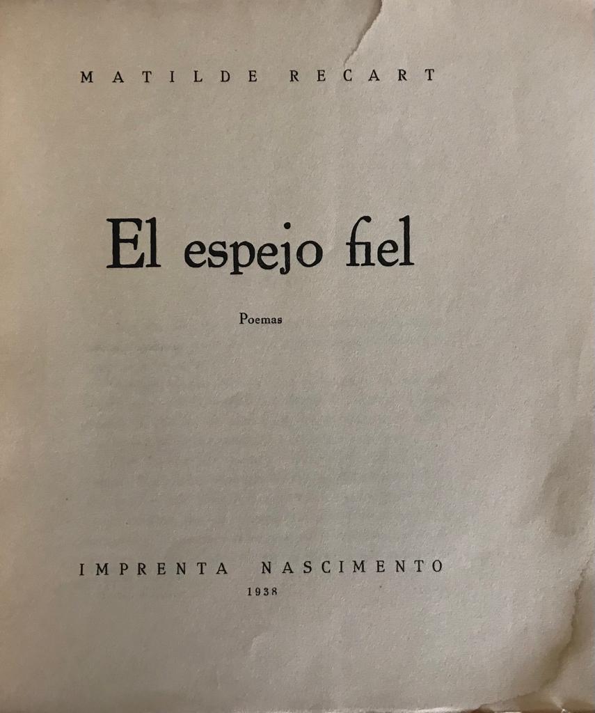 Matilde Recart novion	El espejo fiel 