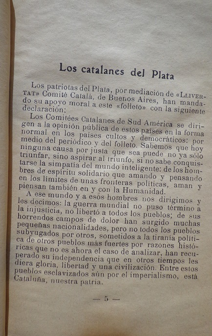 Jose Abril Llines. Queremos a cataluña libre y soberana, colonia de castilla