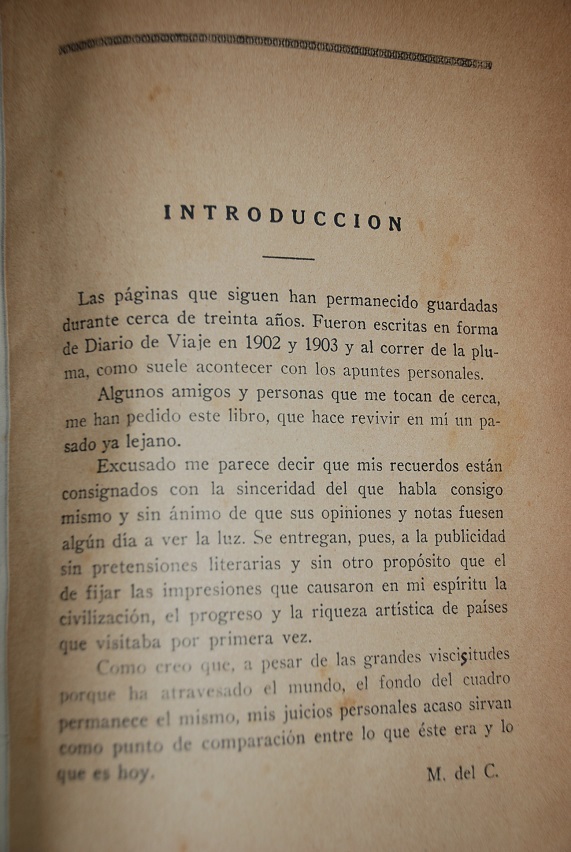 Máximo del Campo - Reminiscencias de viaje : año 1902-1903 