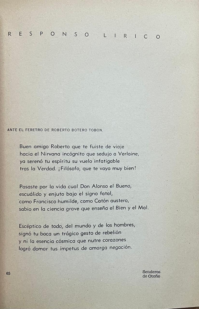 J.B. Jaramillo Meza	Senderos de Otoño