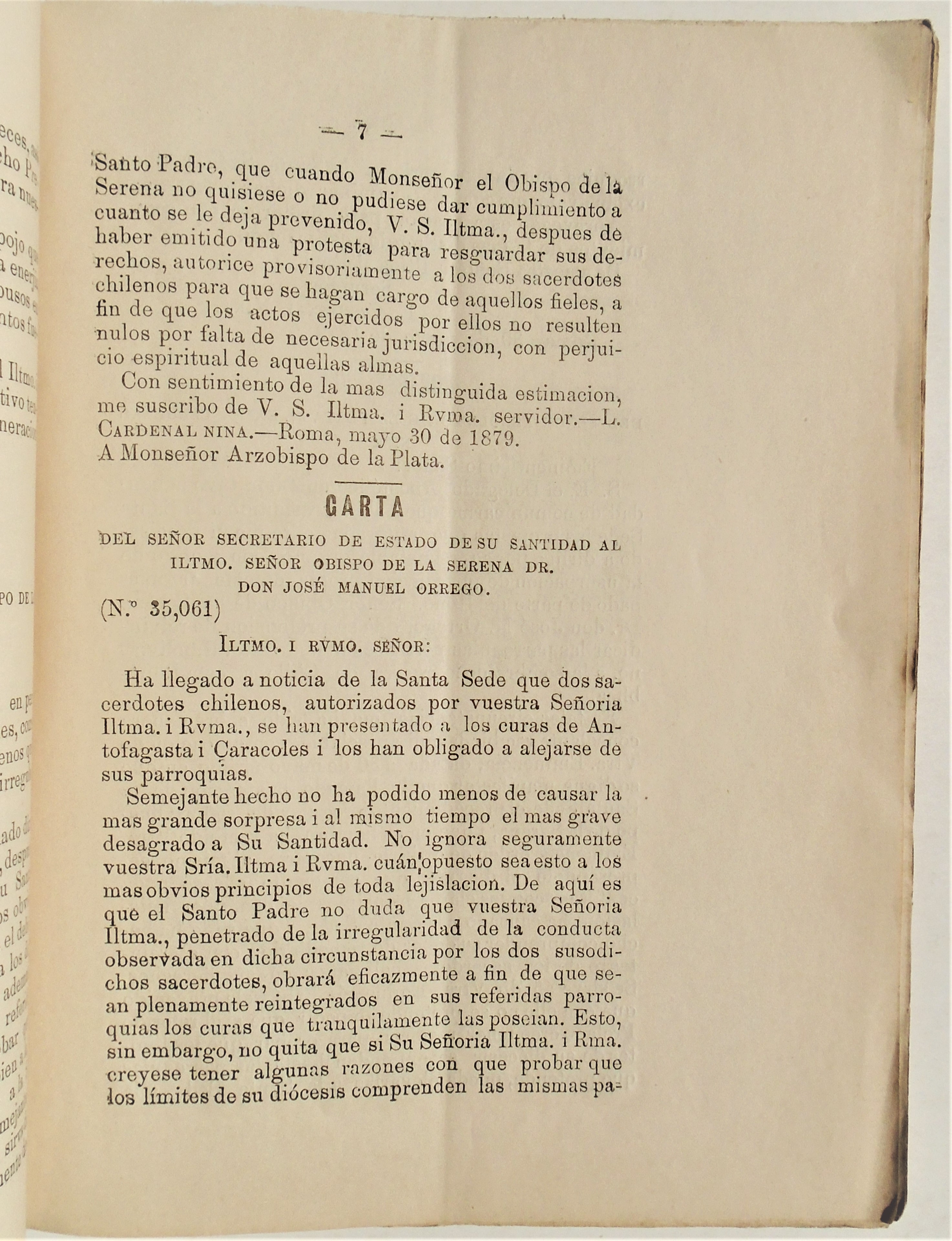 Guillermo Juan Carter - Algunos documentos en la cuestión eclesiástica