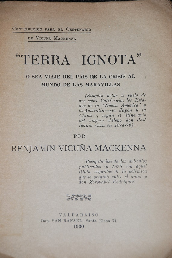 Benjamin Vicuña Mackenna - Terra Ignota 