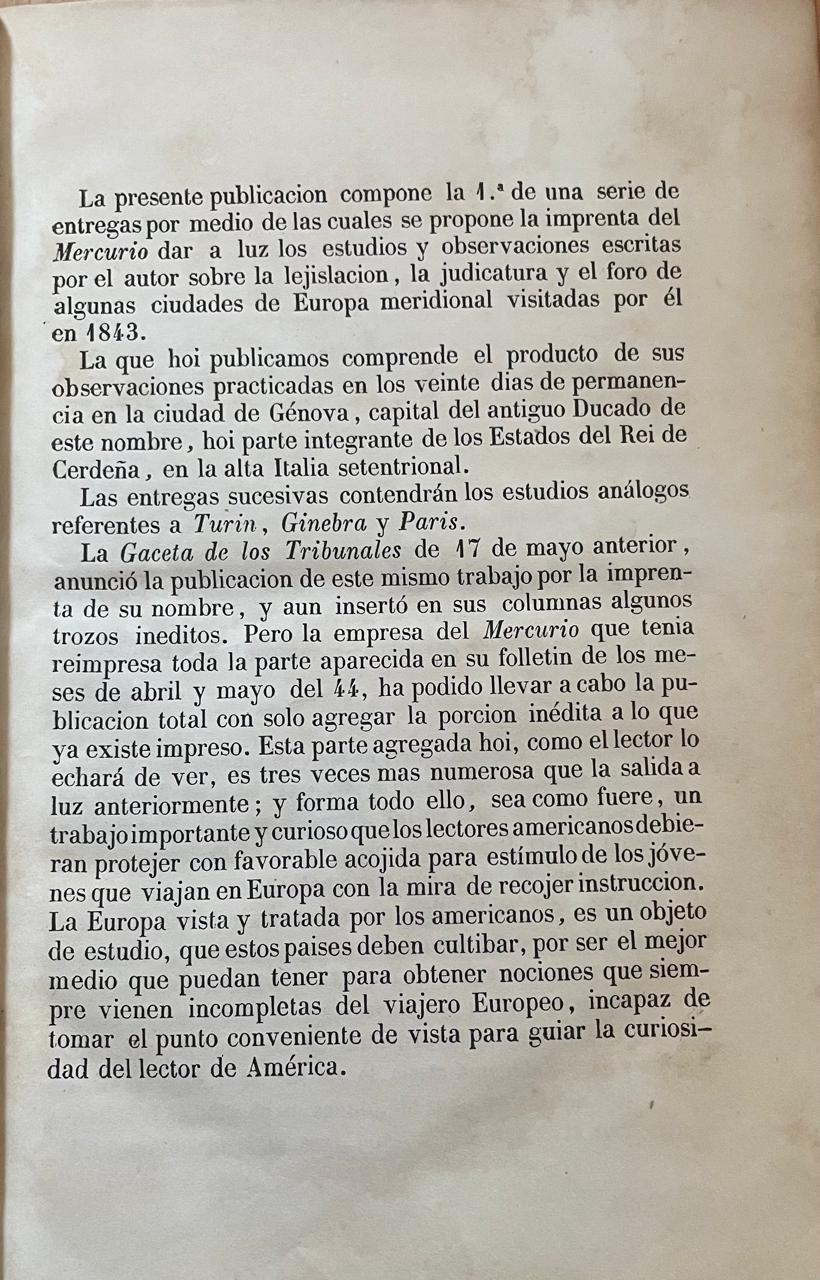 Juan Alberdi 	Veinte días en Génova