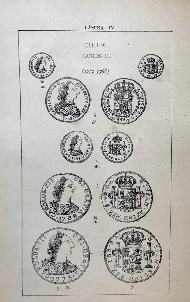 José Toribio Medina . Manual ilustrado de numismática chilena. La Colonia