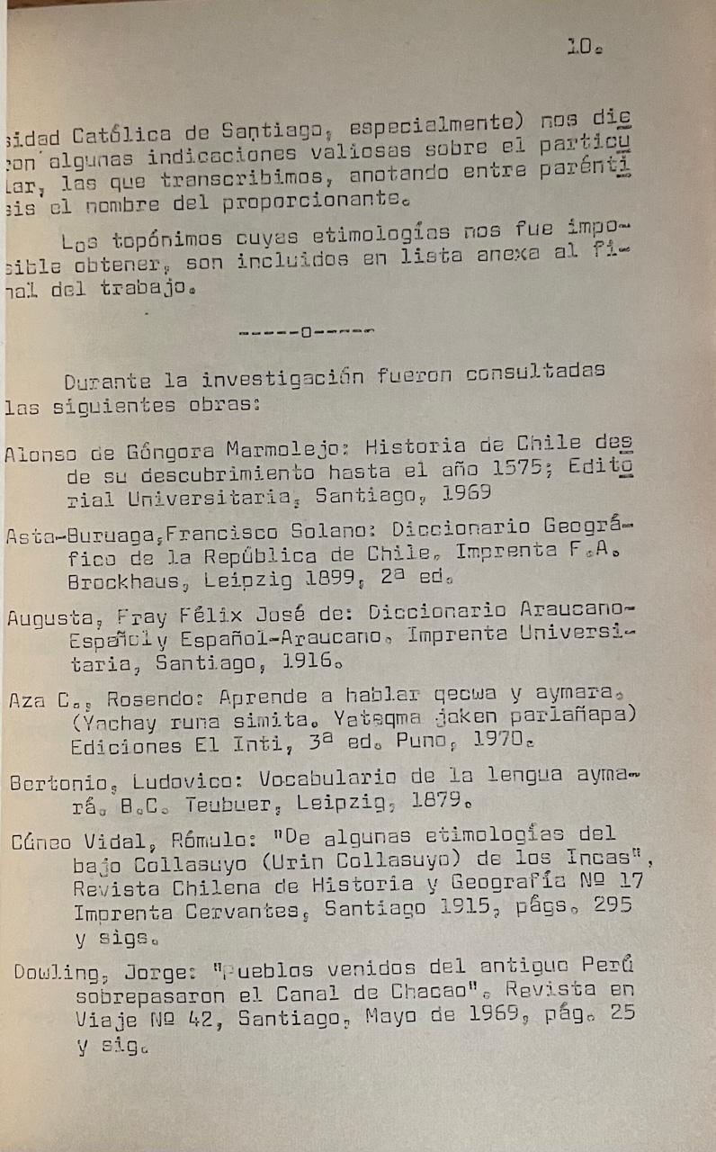 Maximo Fernández Fraile	Nombres indígenas de montañas chilenas